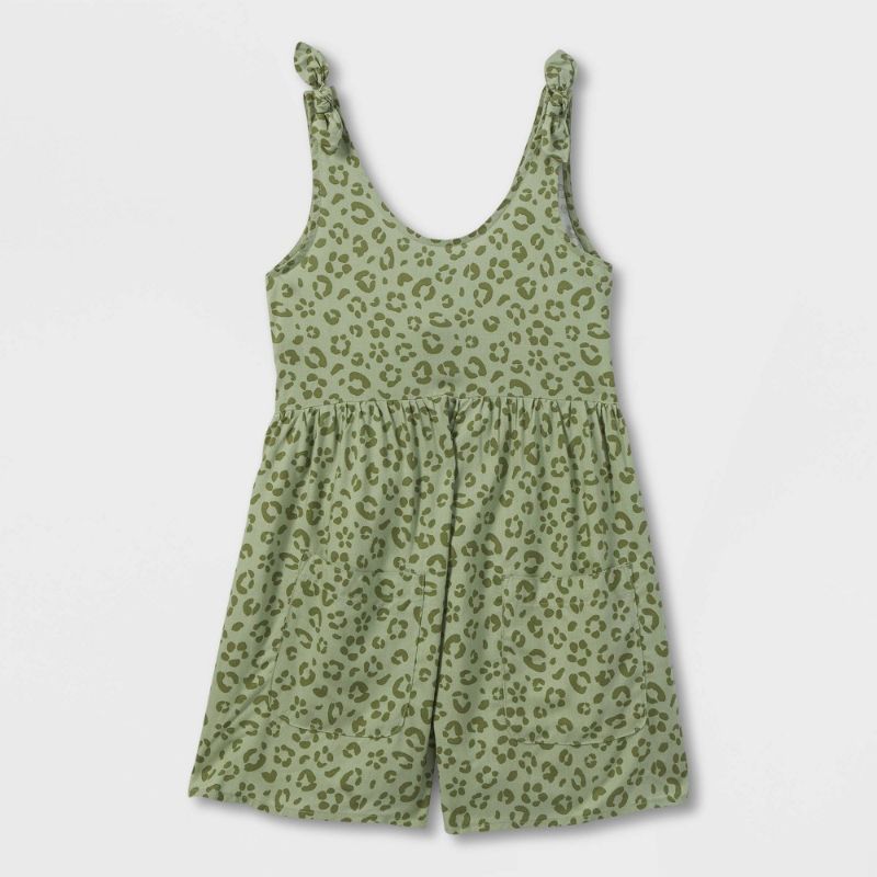 Photo 1 of Girl' Hortall Woven Romper - Cat & Jack™ (Size: Small)