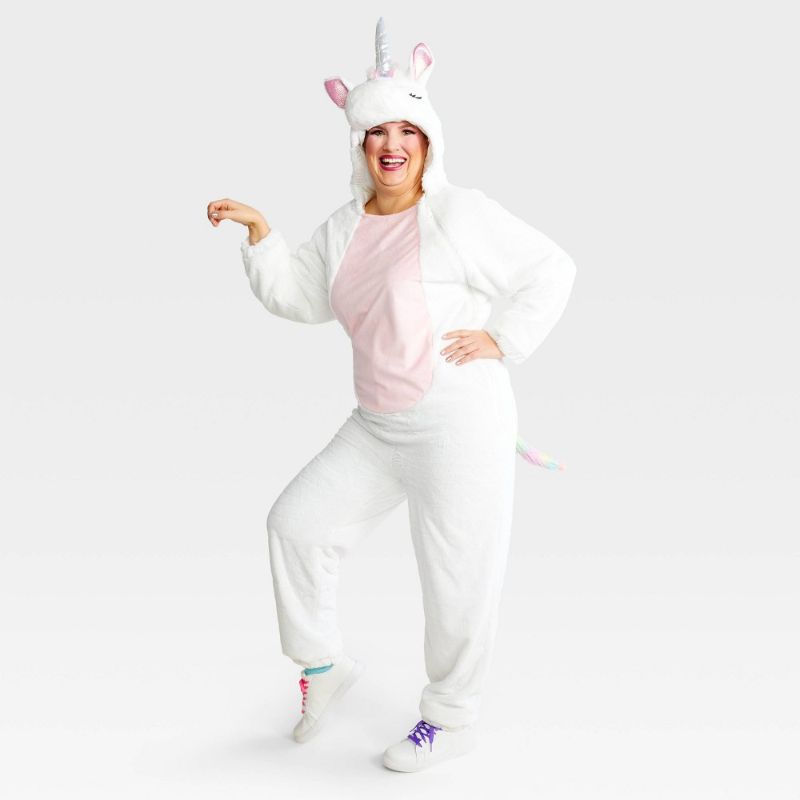 Photo 1 of Adult Unicorn Halloween Cotume Jumpuit - Hyde & EEK! Boutique™ (Size: Small)