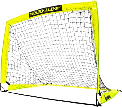 Photo 1 of Franklin Sports Blackhawk Backyard Soccer Goal - Portable Kids Soccer Net - Pop Up Folding Indoor + Outdoor Goals - 4' x 3' - Pink
