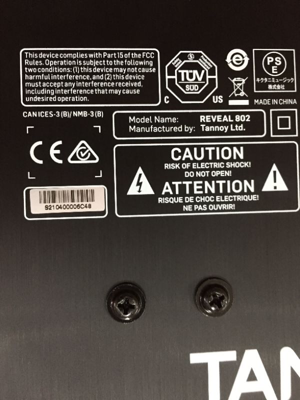 Photo 1 of Tannoy REVEAL 802 140 Watt 8" Bi-Amped Studio Reference Monitor with Tuned Front-Firing Bass Port
