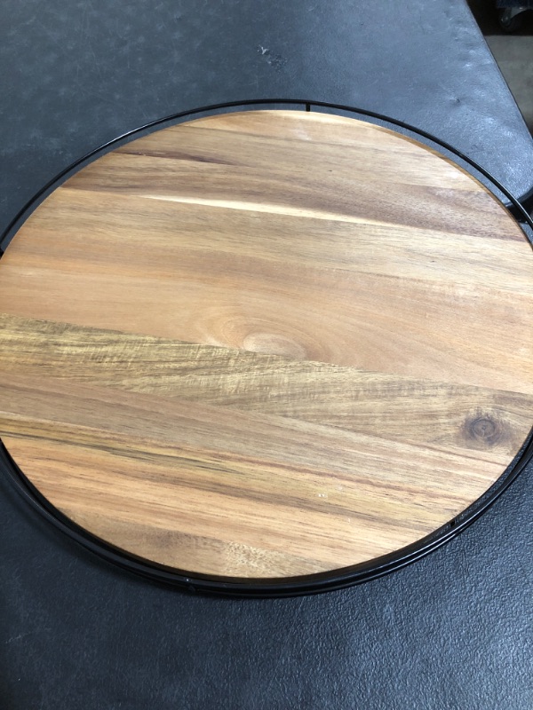 Photo 1 of 18" Lazy Susan - Hearth & Hand with Magnolia, Black Brown
