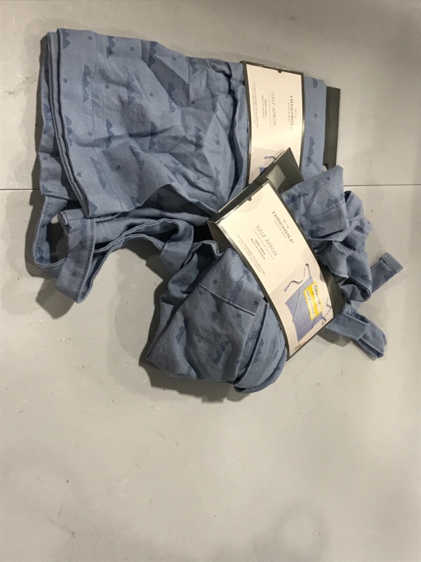 Photo 2 of 2 Pack Cotton Chambray Half Apron Blue - Threshold™
 21*30 inch 