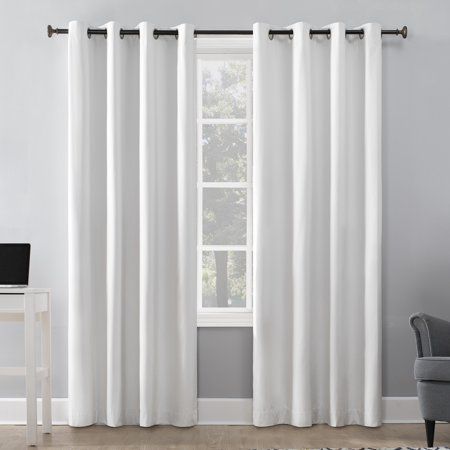 Photo 1 of 1pc Blackout Duran Thermal Insulated Window Curtain Panel - Sun Zero 
50W*84L) 