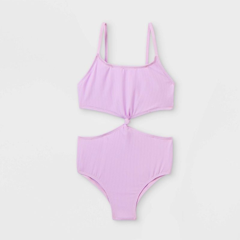 Photo 1 of Girls' Ribbed One Piece Swimsuit - Art Class™
Size L 10-12