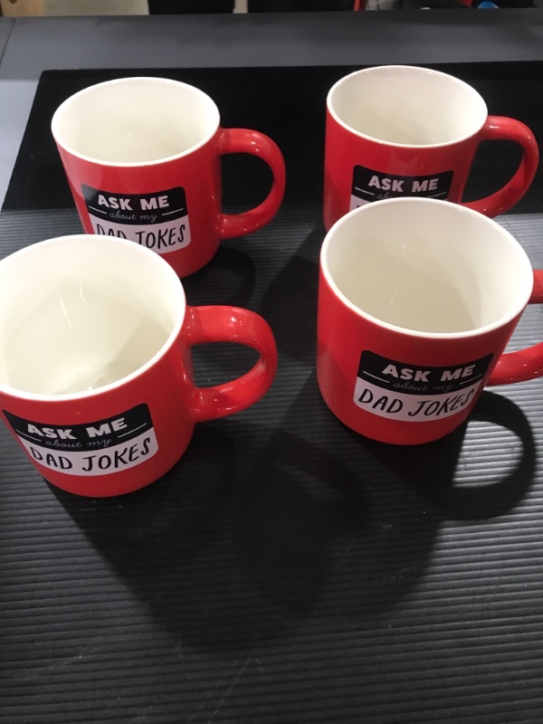 Photo 2 of 16oz Stoneware Dad Jokes Mug - Parker Lane (Lot of 4)