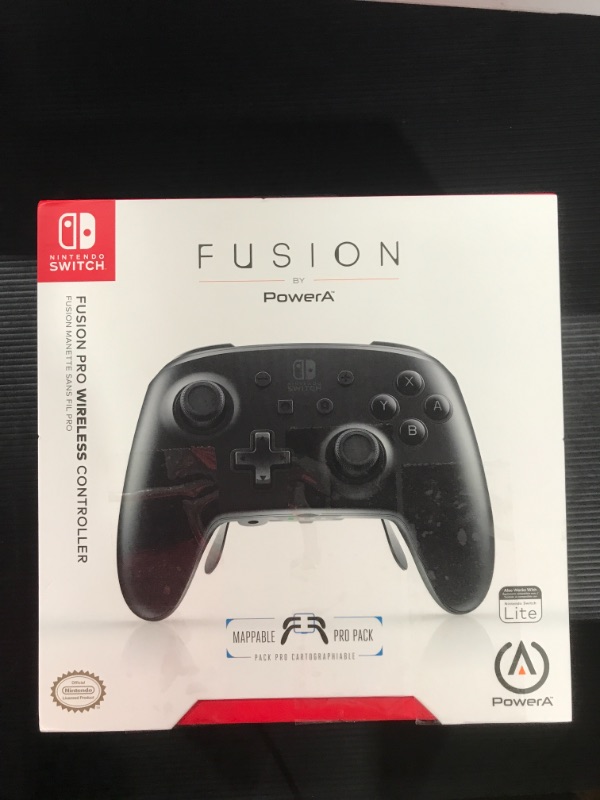 Photo 2 of Powera - Fusion Pro Wireless Controller For Nintendo Switch - White/black