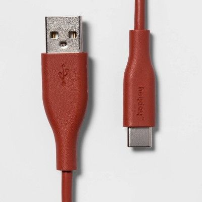 Photo 1 of heyday™ 6' USB-C to USB-A Round Cable - Rose Pink