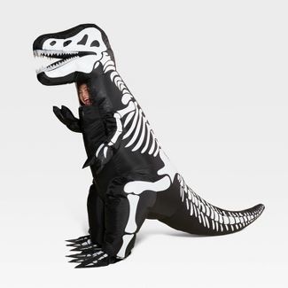 Photo 1 of Adult Inflatable Skeleton Dinosaur Halloween Costume One Size - Hyde & EEK! Boutique™ 80 INCHES ONE SIZE 

