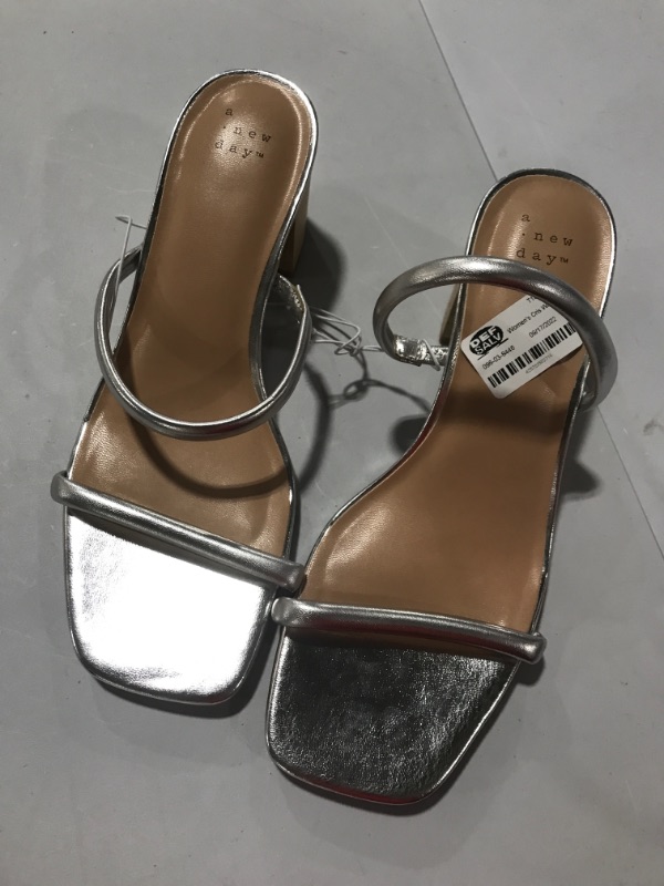 Photo 1 of a new day silver heels size 8W