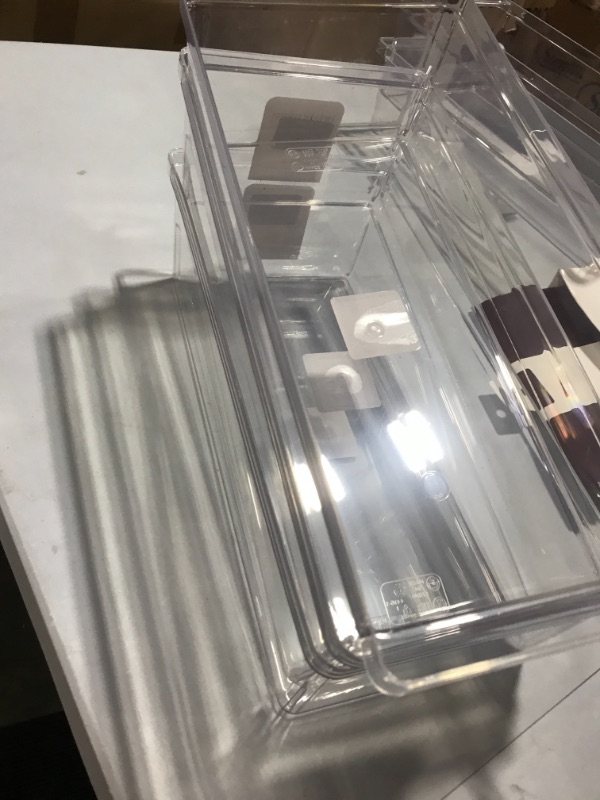 Photo 1 of 3 PACK PLASTIC KITCHEN ORGANIZER 7W X 14.5 D X 4 IN