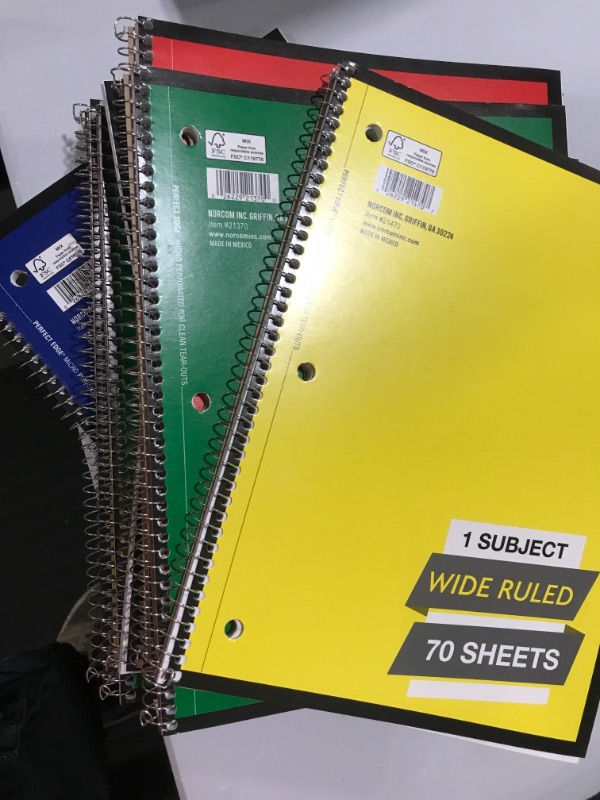 Photo 1 of 10 pack of 70 CT NOTEBOOKS WIDE RULED  VARIETY PACK