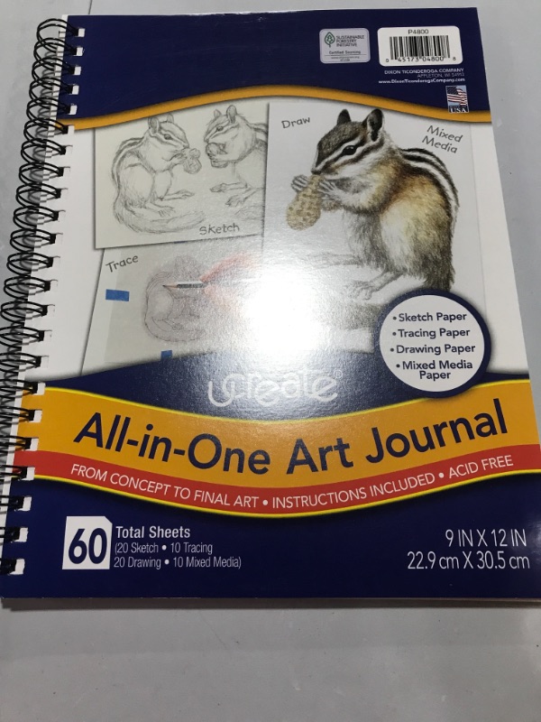 Photo 2 of 2004593 9 X 12 in. All-in-One Art Journal, White - 60 Sheets
