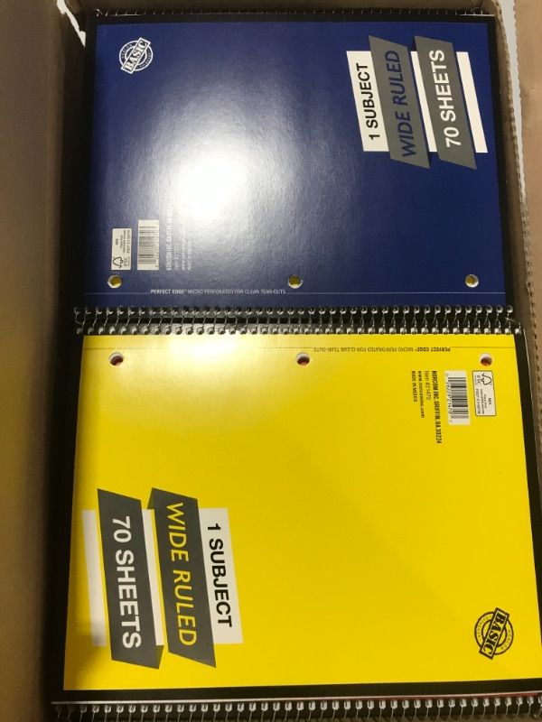 Photo 1 of 48 notebooks BUNDLE WIDE RULED 70 SHEETS  variety of colors
