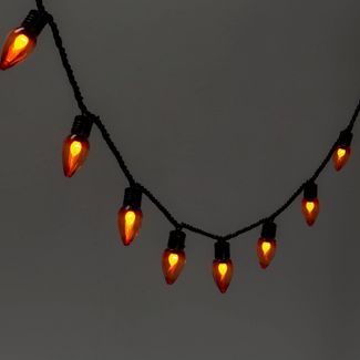 Photo 1 of 20ct LED Halloween String Lights Orange Flicker - Hyde & EEK! Boutique™