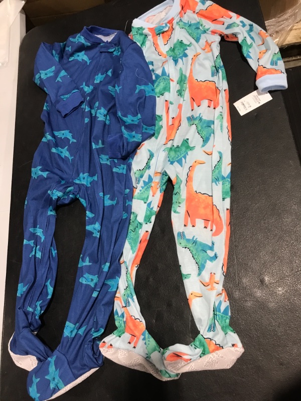 Photo 2 of Carter's Just One You® Baby Boys' 2pk Dinosaurs/Sharks Footed Pajama
Size: 5T