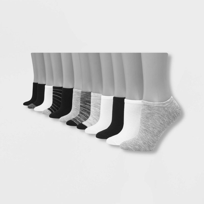 Photo 1 of Hanes Women's Lightweight No Show Socks - 12 Pair
Shoe Size: 5-9