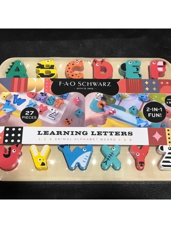 Photo 2 of FAO Schwarz Toy Wood Alphabet Puzzle - 27pc