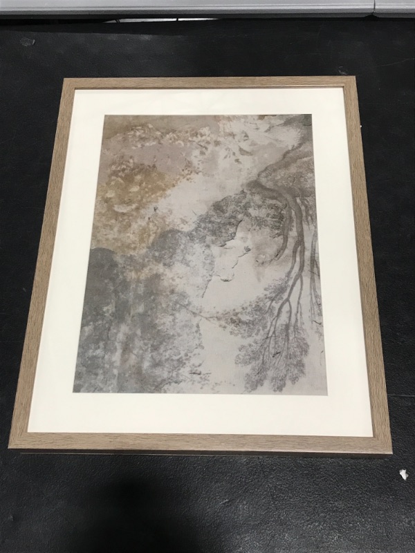 Photo 2 of 16 x 20 Ancient Fresco Linen Framed Wall Poster - Threshold designed with Studio McGee