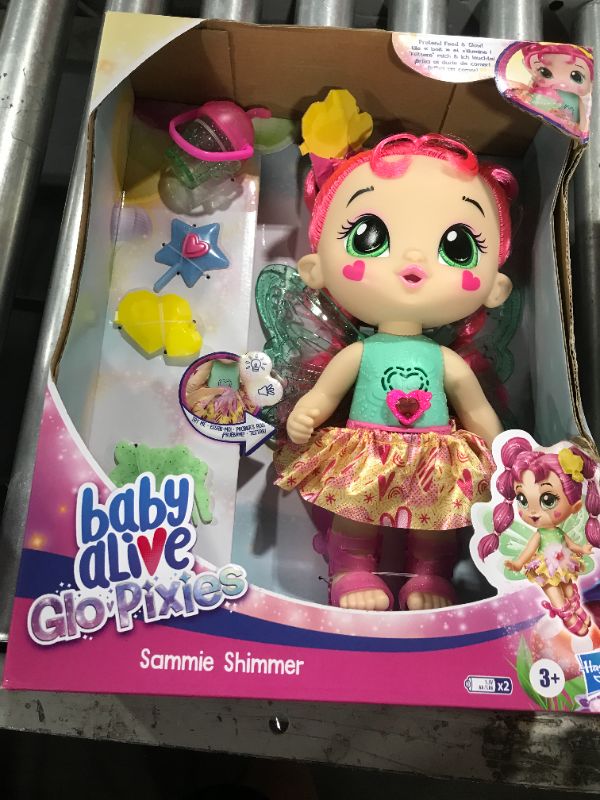 Photo 3 of Baby Alive GloPixies Sammie Shimmer Glowing Pixie Interactive Doll
