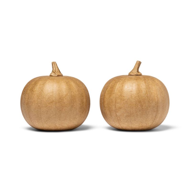 Photo 1 of 2pk Paper Mache Pumpkins Small - Mondo Llama™
pack of 2 