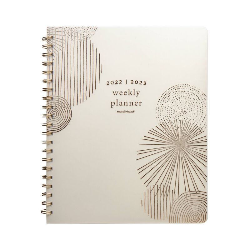 Photo 1 of 2022-23 Academic Planner 9.125"x11.25" Weekly Spiral Frosted Bone - Russell+hazel
pack of 2