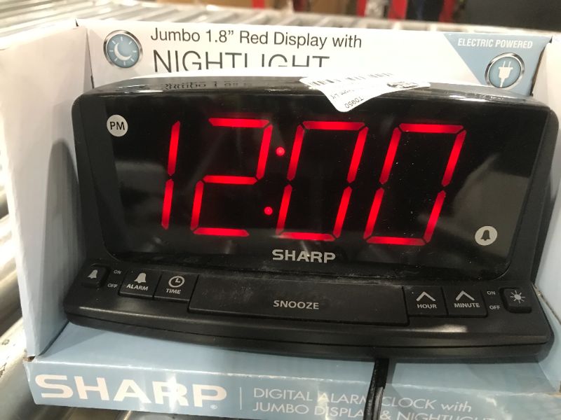 Photo 1 of Sharp LED Night Light Alarm Clock
