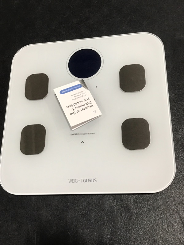 Photo 2 of Weight Gurus Bluetooth Body Composition Scale, White