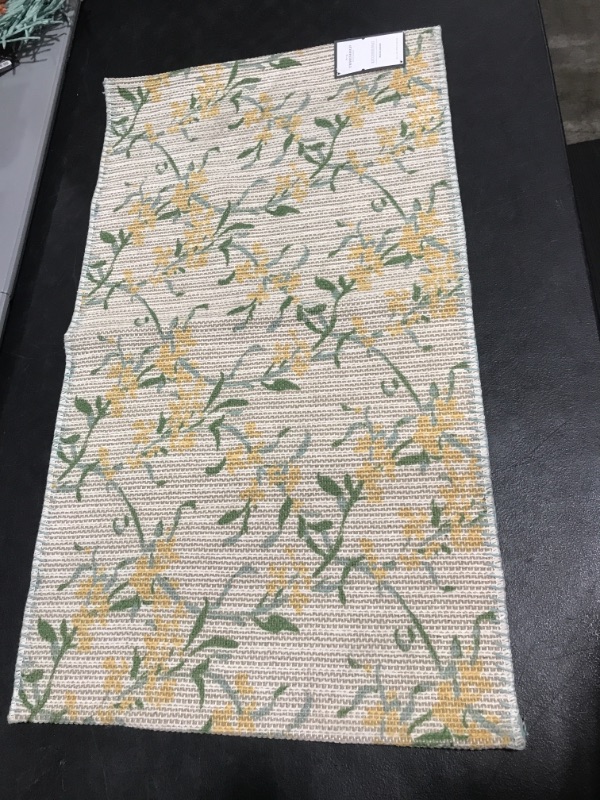 Photo 2 of 20 x 34 Floral Easter Accent Rug - Threshold