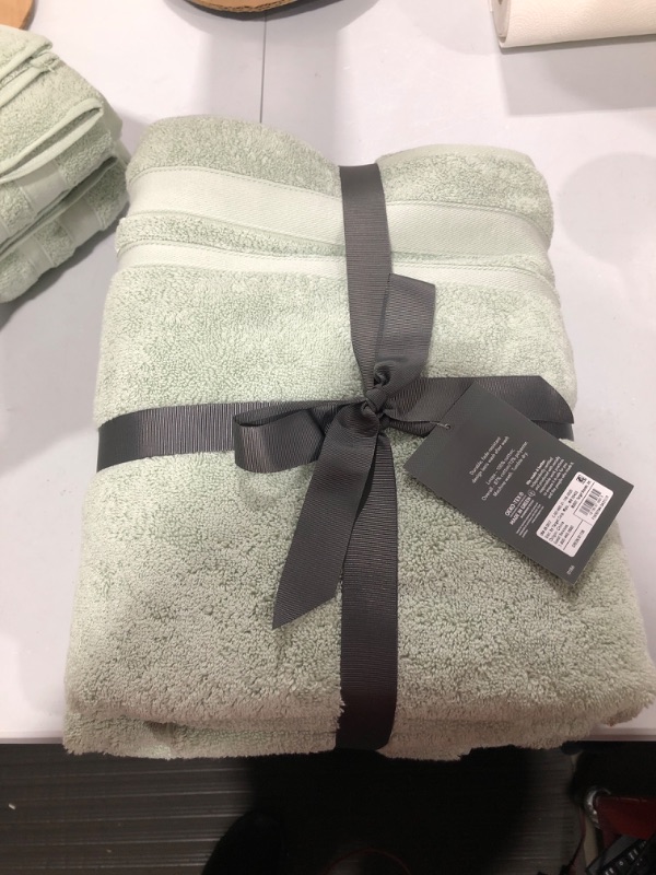 Photo 2 of 2pc Performance Value Bath Towel Set Green - Threshold
