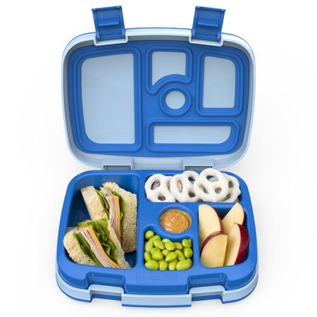 Photo 1 of Bentgo Kids Lunch Box, 2"H X 6-1/2"W X 8-1/2"D, Blue
