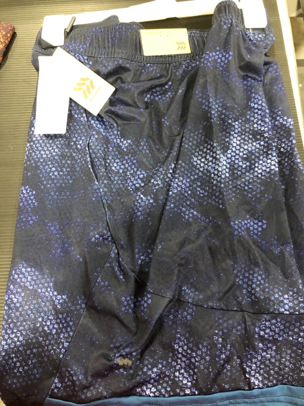 Photo 1 of [Size XL] Men's Camo Print Training Shorts - All in Motion Blue Camo