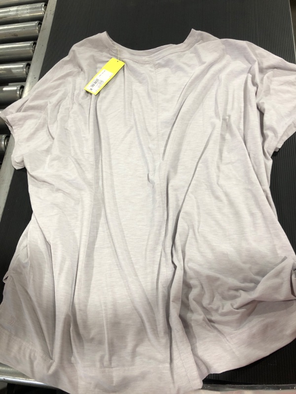 Photo 2 of [Size 3X] Women's Plus Size Active Short Sleeve Top - All in Motion Light Lilac 3X, Light Purple
