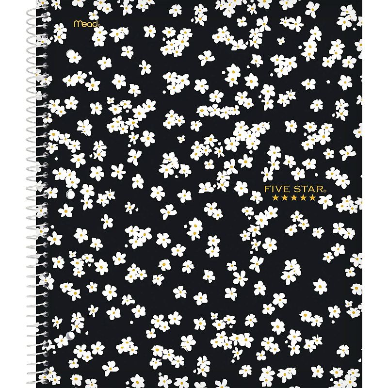 Photo 1 of [10 Pack] Five Star Style Wirebound Notebook Plus Study App, 1 Subject, College Ruled, 8 1/2" x 11", Petite Daisy