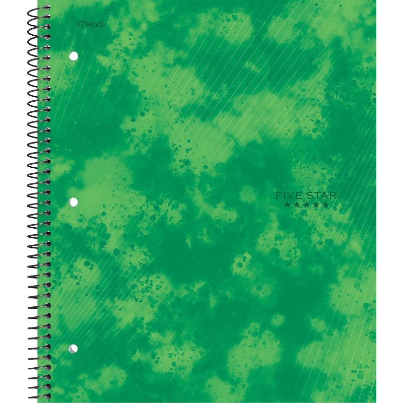 Photo 1 of [10 Pack] Five Star 1 Subject College Ruled Spiral Notebook [Green]