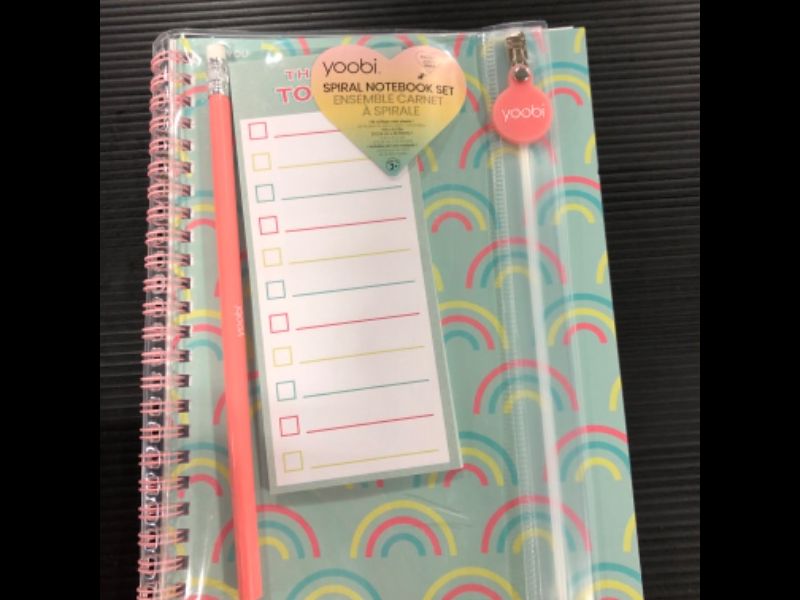 Photo 2 of Yoobi™ 60 Sheet College Ruled Spiral Journal Supplies Rainbow
