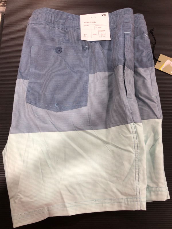 Photo 1 of [Size XXL] Men Colorblock Swim Trunks - Goodfellow & Co™ Green
