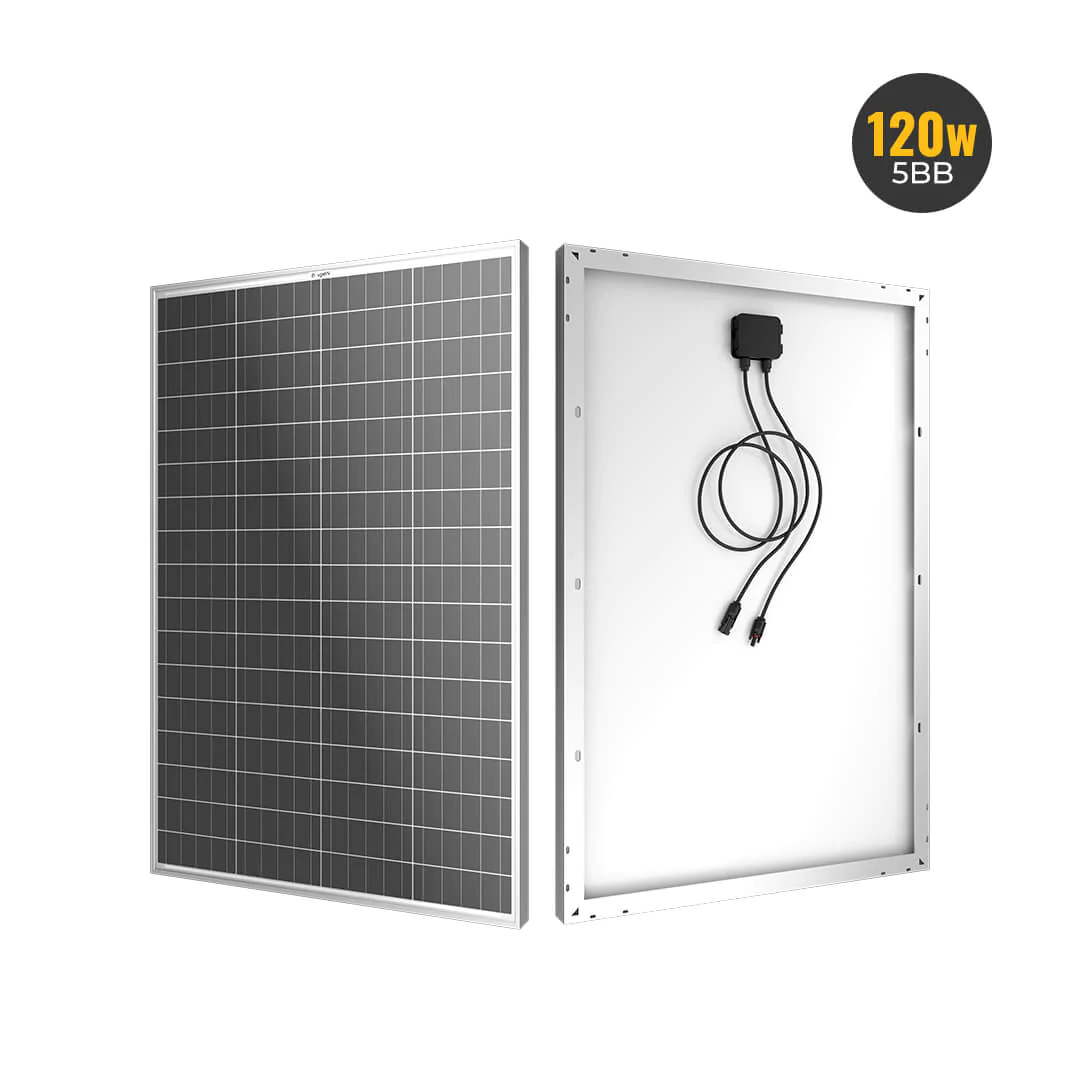 Photo 1 of 120W 12V Mono Solar Panel with Mounting Z Brackets