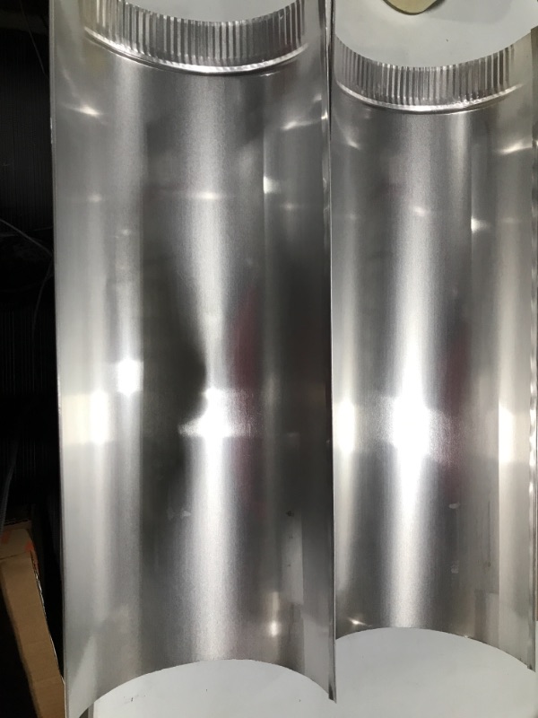 Photo 2 of Everbilt 4 in. x 2 ft. Aluminum Pipe- 2 pieces