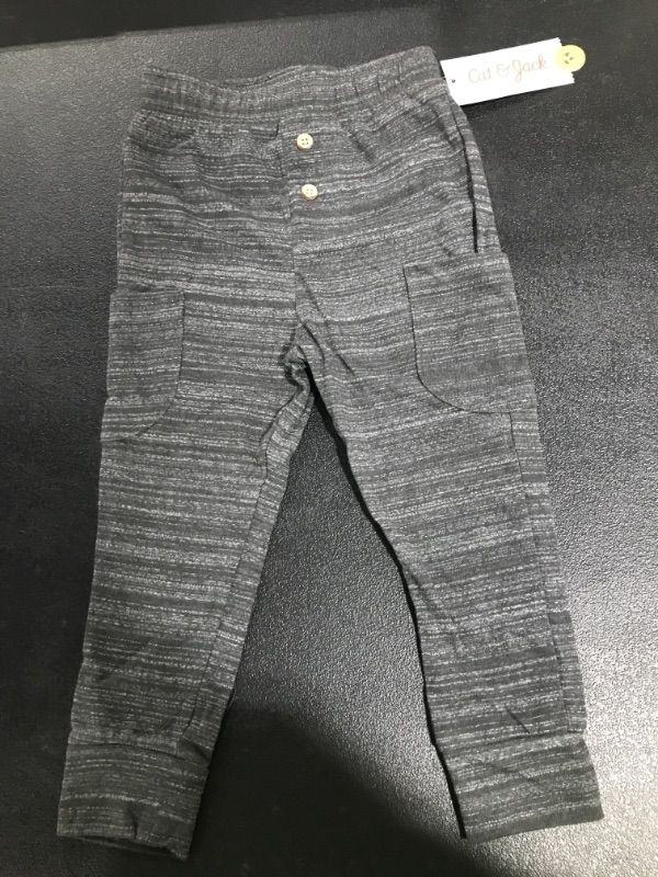 Photo 1 of Cat & Jack Dark Gray Boys Jogger Sweat Pants With Pockets- size 3T