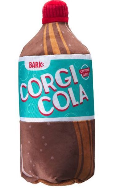 Photo 1 of BARK Soda Bottle Dog Toy - Corgi-Cola