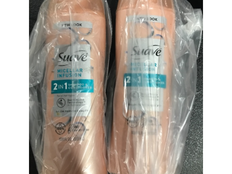 Photo 2 of 2 bottles of Suave Micellar Infusion 2-in-1 Shampoo and Conditioner - 12.6 fl oz