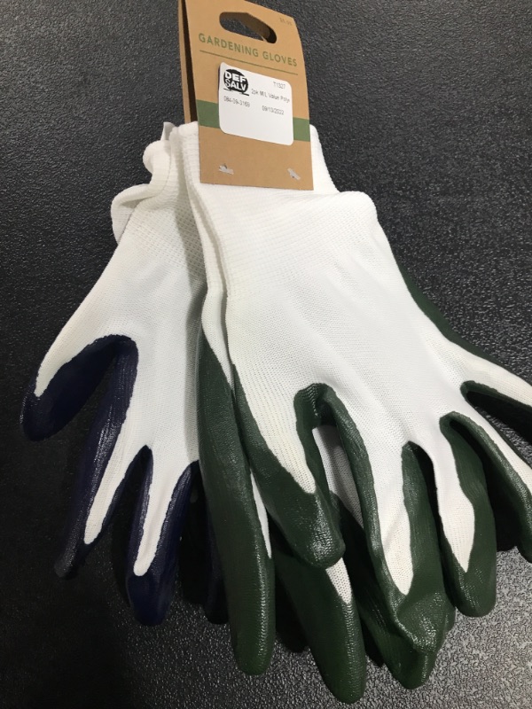 Photo 2 of 2pk Value Polyester Gloves Blue/Green - Smith & Hawken™