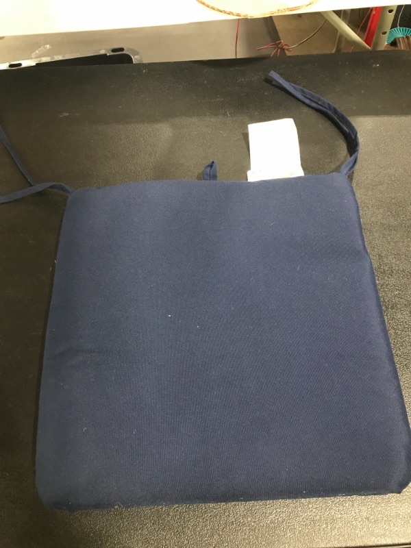 Photo 2 of 16" x 16" Outdoor Seat Cushion Navy - Room Essentials