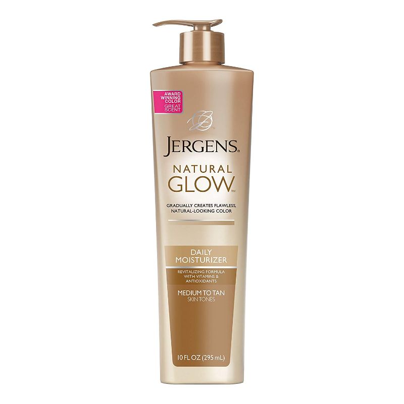 Photo 1 of 2- Jergens Natural Glow Sunless Tanning Lotion Medium to Deep Skin Tone 10 Oz