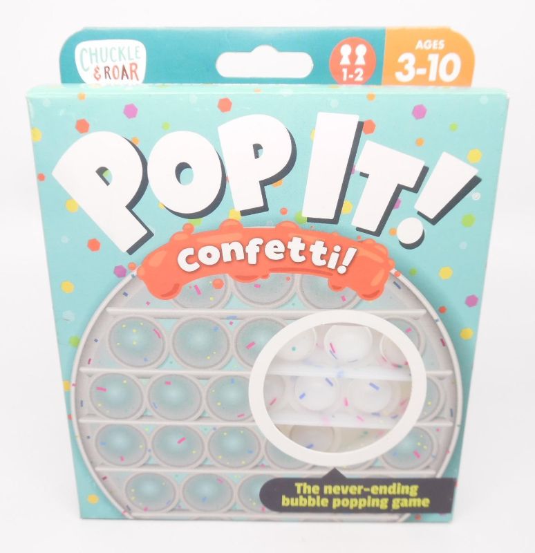 Photo 1 of Chuckle & Roar Pop It! Confetti! Bubble Popping Sensory Fidget Toy Game, Ages 3+