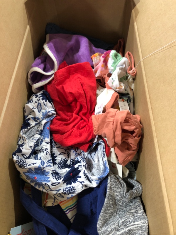 Photo 2 of Box lot of baby clothing newborn to 18 months. Really cute onesies, 3 piece outfits, 2 piece outfits, etc.