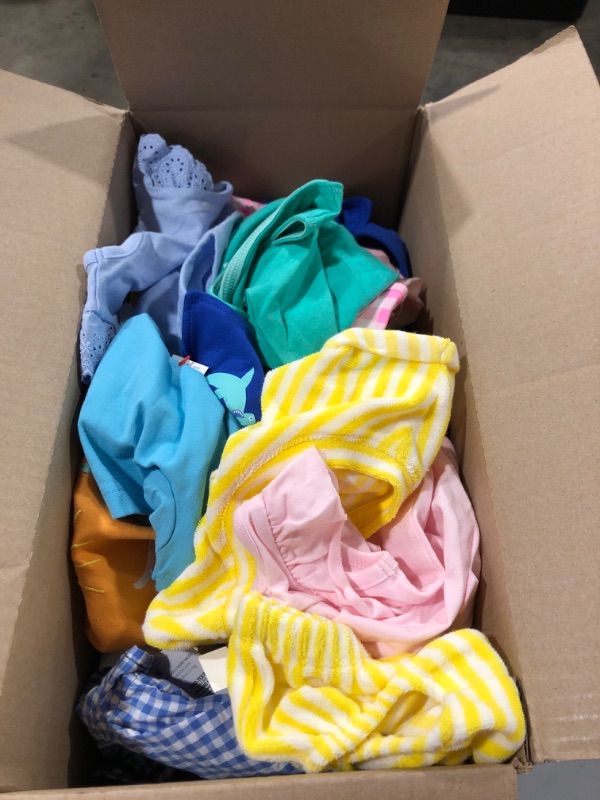 Photo 1 of Box lot of baby clothing newborn to 3 months. Really cute onesies, 3 piece outfits, 2 piece outfits, etc.
