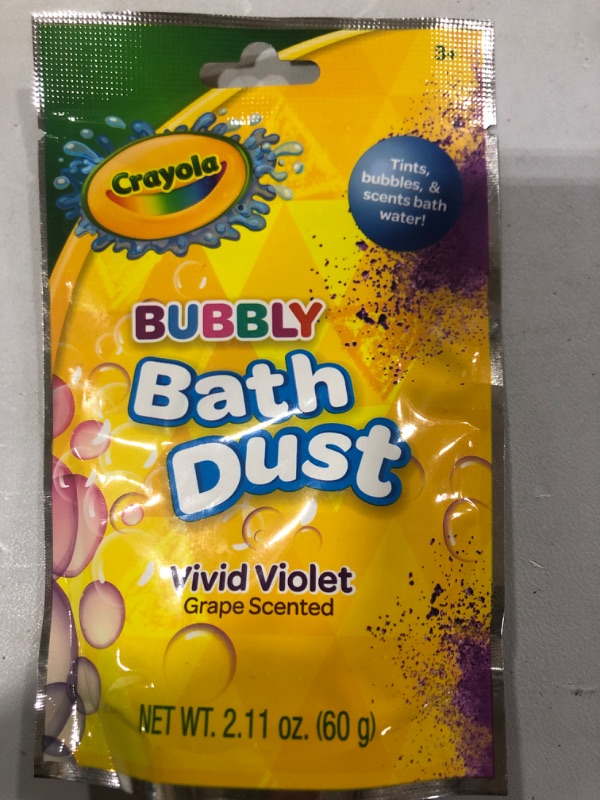 Photo 3 of 2- Crayola Color Bath Dropz- 8 ct. and 3- Crayola Bubble Bath Dust- Vivid Violet 2.11 oz