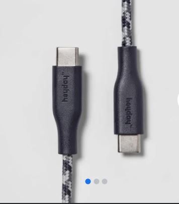 Photo 1 of heyday 4' USB-C to USB-C Braided Cable