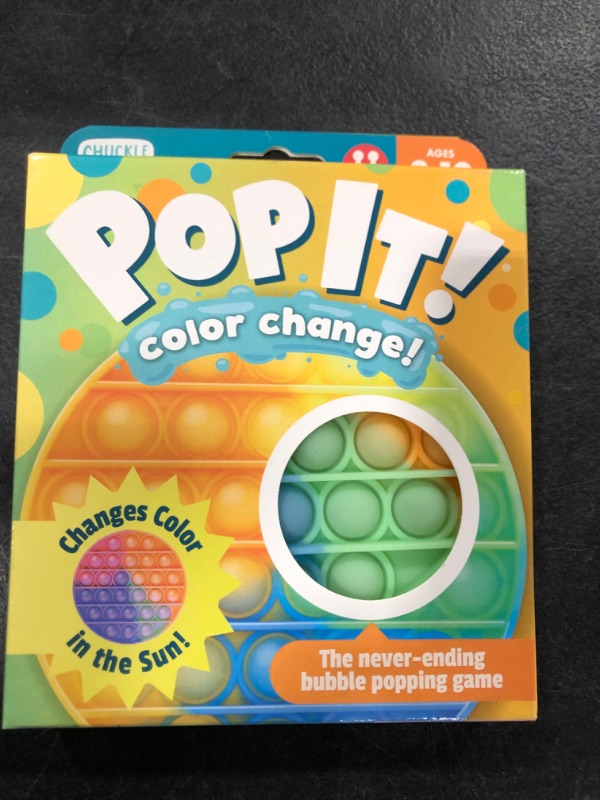 Photo 2 of Chuckle & Roar Pop It Color Change Bubble Popping Sensory Fidget Toy Game Age 3+